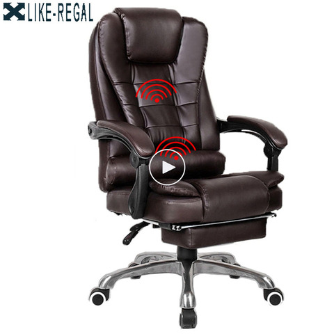 Offre spéciale chaise chaise de bureau ordinateur patron chaise chaise ergonomique avec repose-pieds ► Photo 1/6