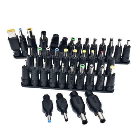 Adaptateur d'alimentation universel, prise de chargeur pour ordinateur portable HP Dell, 5.5x2.1, femelle à multi-type mâle, 38 pièces ► Photo 1/6