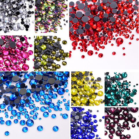 Strass DMC en verre à repasser, plusieurs couleurs, pour robe de mariée, SS6-SS30 ► Photo 1/6