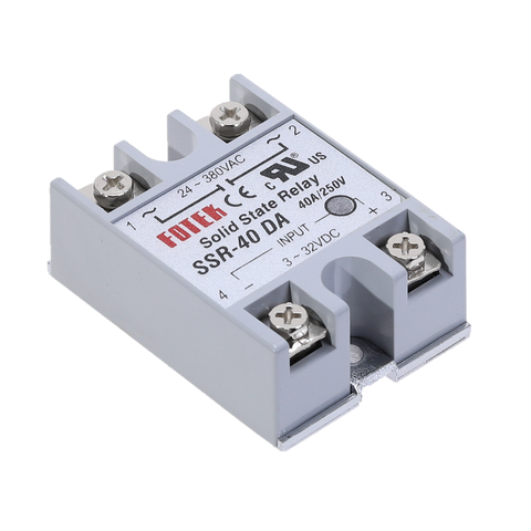 Module relais à semi-conducteurs SSR-40DA 40A, 3-32V DC, entrée 24-380VAC, 1 pièces ► Photo 1/6