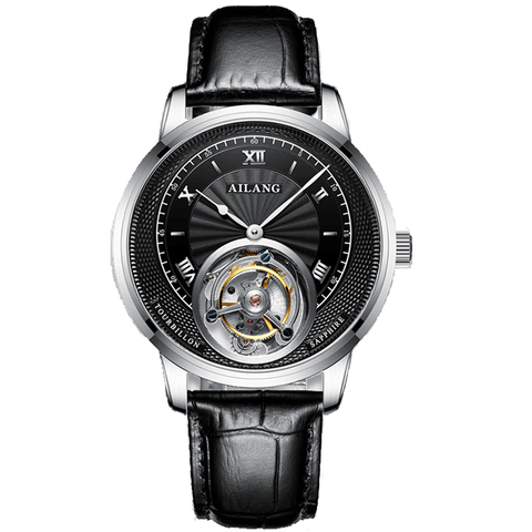 AILANG – montre mécanique à tourbillon véritable pour hommes, ultra-mince, classique, marque de luxe creuse, nouvelle collection 2022 ► Photo 1/6