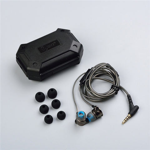 QKZ DM7 écouteur métal stéréo isolation du bruit dans l'oreille casque intégré micro HiFi basse lourde 3.5mm écouteurs ► Photo 1/6