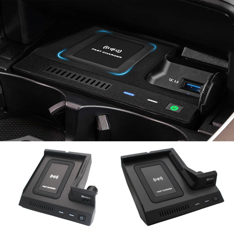 Chargeur de voiture USB pour Mercedes-Benz W205 C43 C63 AMG GLC 43 GLC63 X253 C-Class GLC téléphone portable QI rapide sans fil pad de charge ► Photo 1/6