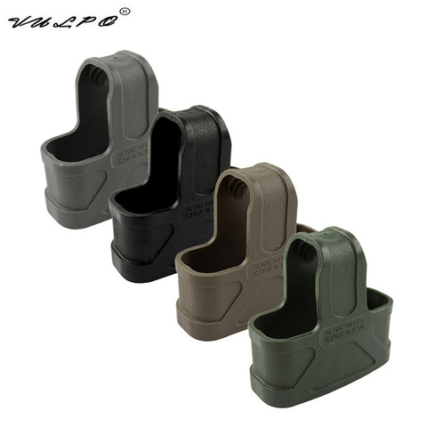 VULPO 10 pièces/otan 5.56 boucles DE Cage en caoutchouc rapide Mag pour M4/M16 assistance DE magazines BK/DE/vert/Gary ► Photo 1/6