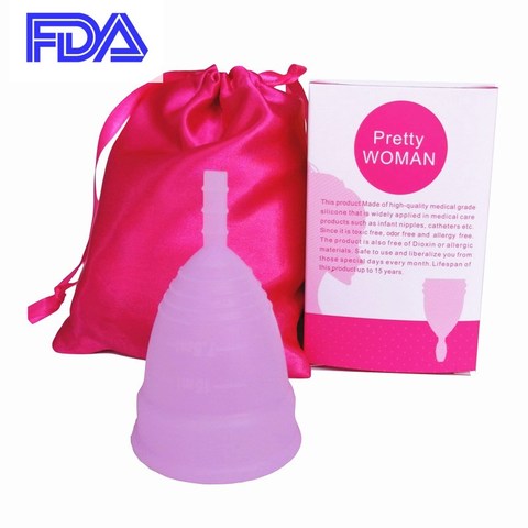 Tasse menstruelle, tasse stérilisatrice, tasse menstruelle, féminine, en Silicone de qualité médicale, tasse menstruelle ► Photo 1/6