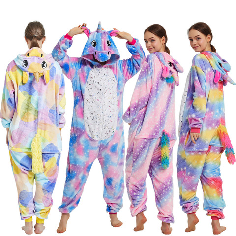 Combinaisons à capuche pour enfants adultes, une pièce, pyjama Kigurumi Panda, Licorne, Licorne, Stich, Onesies ► Photo 1/6