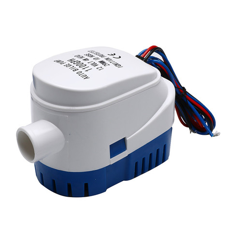 Pompe à eau automatique avec interrupteur flottant, pour bateau de mer, réservoir, poissons, 12V/24V, 750gph/1100gph ► Photo 1/6