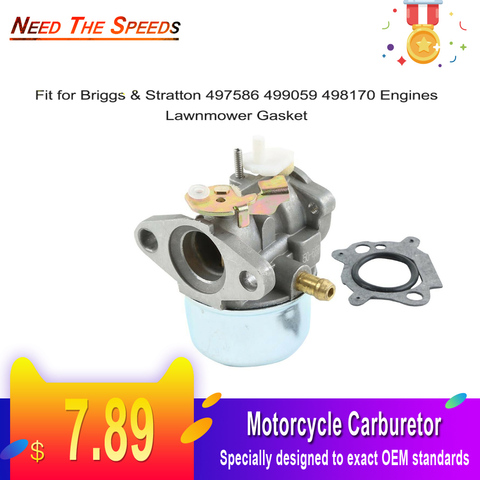 Pour Briggs & Stratton 497586 499059 498170 moteur de tondeuse à gazon joint carburateur nouvelles pièces de moto de bonne qualité ► Photo 1/6