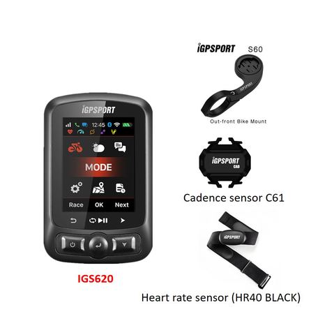 IGPSPORT-accessoires de vélo GPS IGS620, ordinateur de bord, compteur de vitesse, moniteur de fréquence cardiaque, accessoires d'extérieur, nouveau modèle ► Photo 1/6