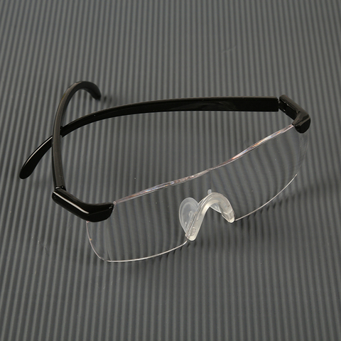 Loupe presbyte à grossissement 160% unisexe, lunettes loupes, lunettes de lecture portables, cadeau ► Photo 1/6