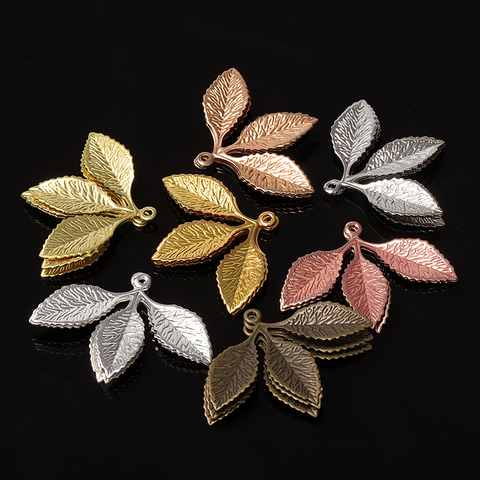 Pendentifs en filigrane pour feuilles de métal, 20 pièces, 31x23mm, couleur or argent, amulettes flottantes accessoires pour la fabrication de plomb et de nickel bijoux à bricoler soi-même ► Photo 1/6