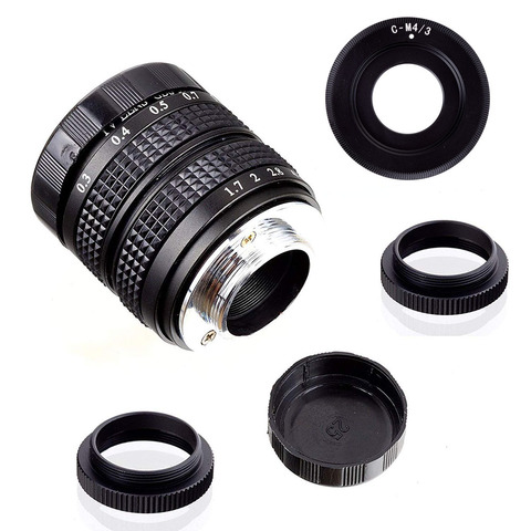 Fujian – objectif pour caméra sans miroir 35mm F1.7, grande ouverture CCTV film C monture pour Olympus Micro 4/3 ► Photo 1/6