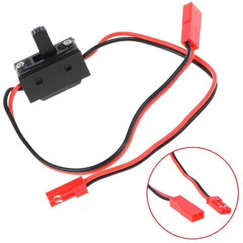 Commutateur d'alimentation pour voiture RC commande d'éclairage LED, 30cm, fils de connecteur JST pour chenille axiale SCX10 90046 HSP TRX4 RC ► Photo 1/6