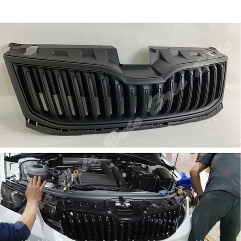 Grille supérieure de pare-chocs de course avant de voiture pour Skoda Octavia 2022 ► Photo 1/1