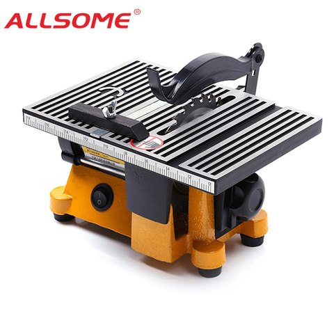 ALLSOME 220V multifonction Mini banc scie pour couper le bois cuivre Aluminium 4 