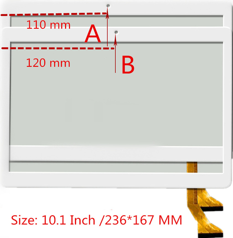 Écran tactile de 10.1 pouces pour MediaTek T906 T 906, pièces de rechange de réparation de panneau d'écran tactile, dimensions 237x167mm ► Photo 1/2