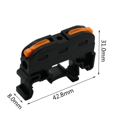 Bornier Din Rail connecteur de fil PCT-211, conducteur d'épissure Compact, connecteur de câble rapide, 10 pièces ► Photo 1/6