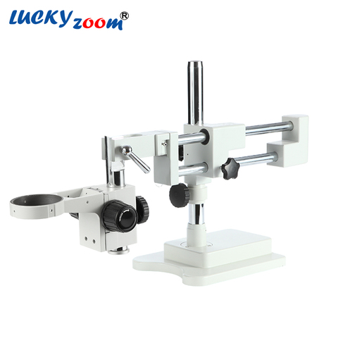 Lucky yzoom solide Flexible trinoculaire Double Base de bras pour Microscope stéréo Zoom étape A1 Microscopio accessoires livraison gratuite ► Photo 1/4