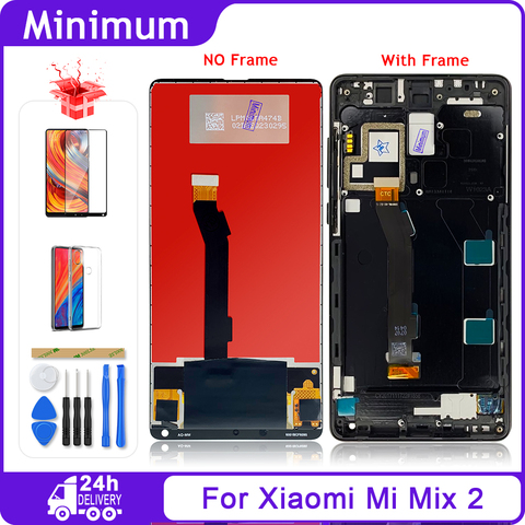 Ensemble écran tactile LCD de remplacement avec châssis, 5.99 pouces, pour Xiaomi Mi Mix 2 MiMix2 MiMix 2 ► Photo 1/6