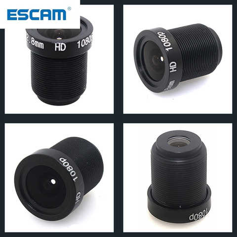 ESCAM – lentille de caméra de vidéosurveillance HD 1080P 2.8/3.6/6mm, lentille de sécurité M12, ouverture 2MP F1.8, Format d'image 1/2, 5 pouces ► Photo 1/4