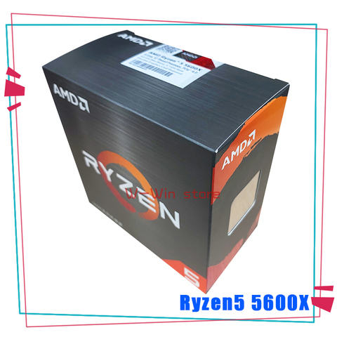 AMD – Nouveau processeur d'unité centrale Ryzen 5 douze fils, avec ventilateur refroidisseur, référence 5600X R5 5600X 3,7 GHz Six-Core 65W, L3 = 32M 100-000000065 Socket AM4, ► Photo 1/3