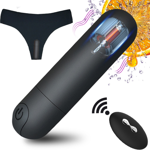 Culotte vibrante 10 fonction télécommande sans fil Rechargeable balle vibrateur sangle sur sous-vêtements vibrateur pour femmes Sex Toy ► Photo 1/6