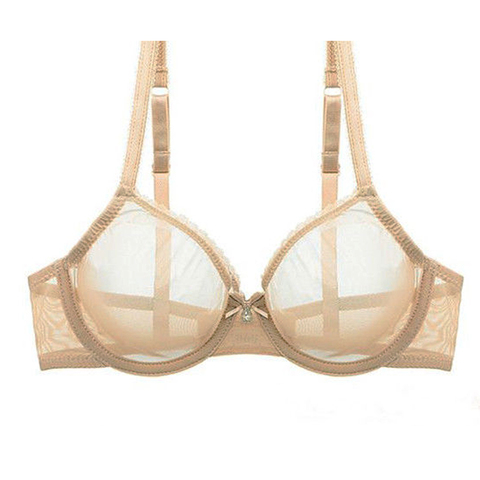 YBCG-soutien-gorge Sexy en maille pour femmes, sous-vêtements extensibles, grande tasse, culotte ajouré, à la mode, ensemble pour dames ► Photo 1/6