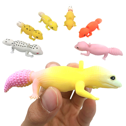 Jouets Anti-stress pour enfants, lézard Squishy, Anti-Stress, Gag, amusants, blagues pratiques, à presser, cadeaux ► Photo 1/6