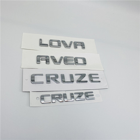 Plaque de coffre arrière pour Chevrolet Lova Aveo Sail Cruze Malibu, Badge chromé avec Logo et lettre ► Photo 1/6