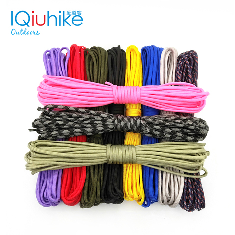 Paracorde 550 cordon de Parachute pour tente, Type Mil Spec III 7 brins, équipement de survie de Camping, 5 mètres, 10M, 20M et 31M ► Photo 1/6