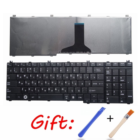 Clavier d'ordinateur portable russe, pour toshiba Satellite C660 C650 C655 C655D C670 L670 L770 L675 L750 L755 L650 L655 L775D L775 RU ► Photo 1/6