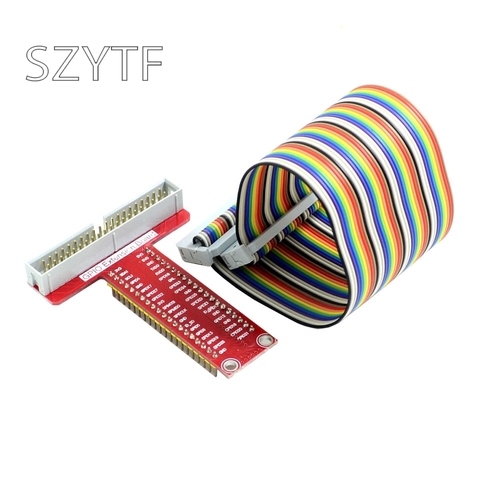 Framboise Pi 3 B + accessoires T type GPIO carte d'extension + framboise pi 40P câble ► Photo 1/5