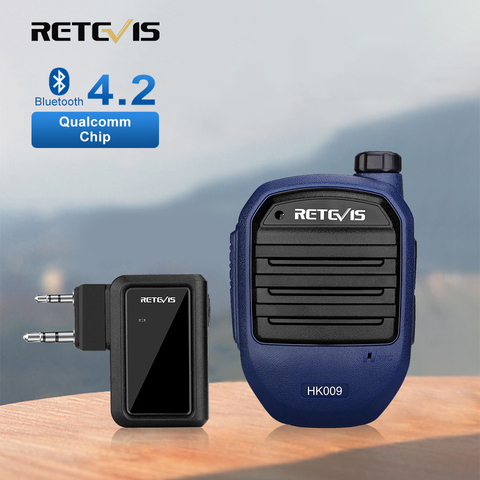 Retevis – walkie-talkie HK009, Microphone à main sans fil, Bluetooth, haut-parleur avec adaptateur pour Kenwood Retevis Baofeng, UV82 ► Photo 1/6