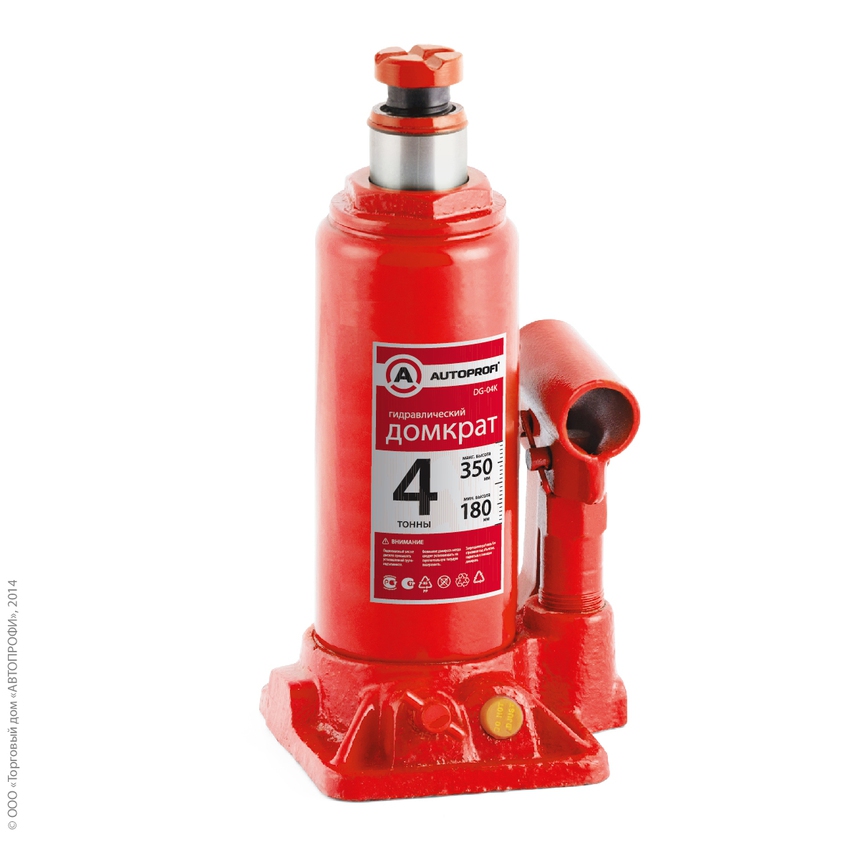Cric hydraulique AUTOPROFI DG-04K dans un étui ► Photo 1/2