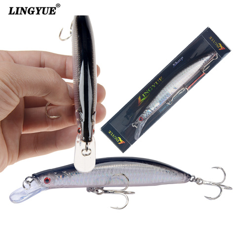 Boîte de vente au détail de leurre méné coulant rigide de qualité avec hameçons, Crankbait, Wobbler, Long Shot, 13cm, 23g ► Photo 1/6