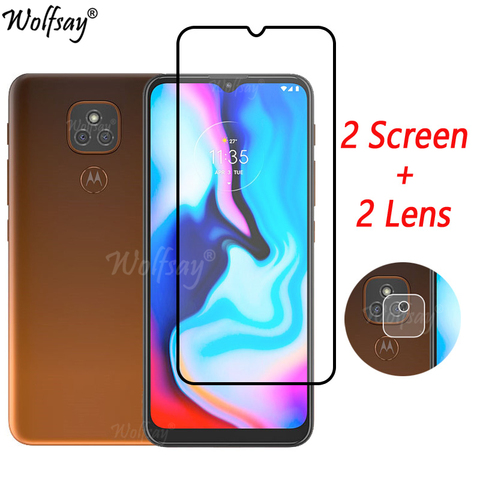 Protecteur d'écran pour Moto, couverture complète en verre trempé pour appareil photo Motorola E7 Plus ► Photo 1/1