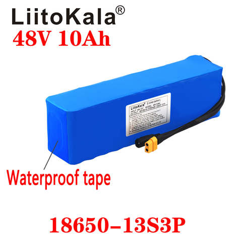 LiitoKala 48V 10ah 13s3p haute puissance 18650 batterie véhicule électrique moto électrique bricolage batterie BMS Protection XT60 Plug ► Photo 1/5