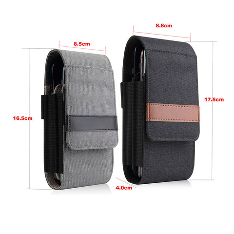 Grande capacité Denim style décontracté universel ceinture sac téléphone pochette étui taille sac armée tactique militaire nylon ceinture étui ► Photo 1/6