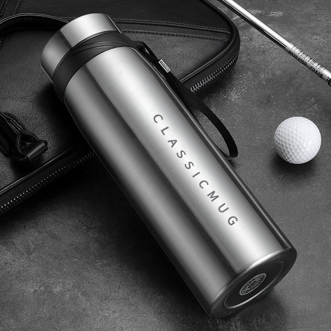 Double tasse de voyage de Sport de Thermos de thé de café de fuite de fiole de vide d'acier inoxydable grande capacité Thermocup 1500ml/1100ml/650ml ► Photo 1/6