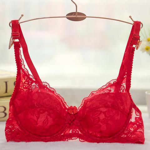 Soutien-gorge en dentelle V pour femmes, sous-vêtements minces et Sexy, Lingerie souple pour femmes ► Photo 1/6