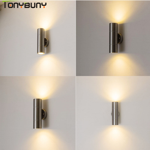 Livraison rapide vers le bas intérieur mur Led lumière en acier inoxydable décorer 6W 8W 10W 14W mur led lampe nouvelle applique murale chambre moderne ► Photo 1/6