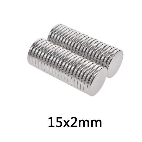 Aimants permanents Super puissants 15x2mm en néodyme, lot de 10/20/30 aimants ronds 15x2mm ► Photo 1/3