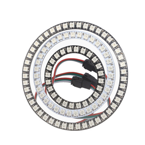 8/16/24/35/45 Bits LED s WS2812B Pixel anneau adressable LED Modules DC 5V SK6812 WS2812 5050 rvb cercle de LED ronde polychrome ► Photo 1/6