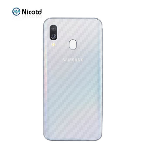 Film de protection arrière en Fiber de carbone, 5 pièces, couverture complète autocollante pour Samsung Galaxy S10E M10 M20 M30 M40 A10 A30 A40 A50 A60 A70 ► Photo 1/6