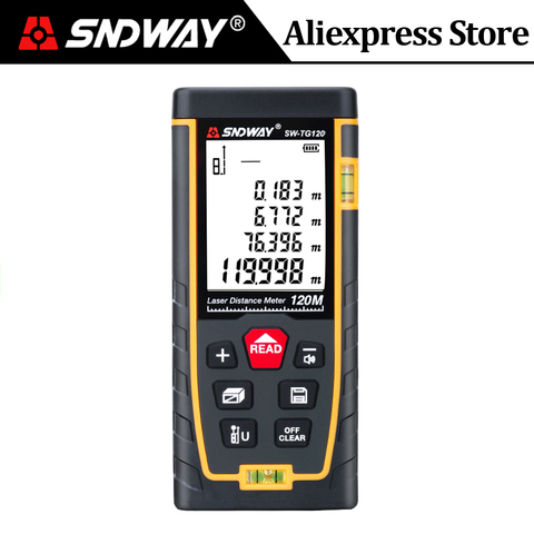 SNDWAY télémètre Laser 120m 100m 70m 50m 40m, distancemètre Laser numérique à bande, outils de mesure de la Distance de Test ► Photo 1/6