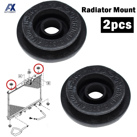 Support en caoutchouc pour Nissan x-trail T30 T31 T32, 1 paire, support en caoutchouc pour radiateur, montage S35, NSB-048 21506-4M400 ► Photo 1/6