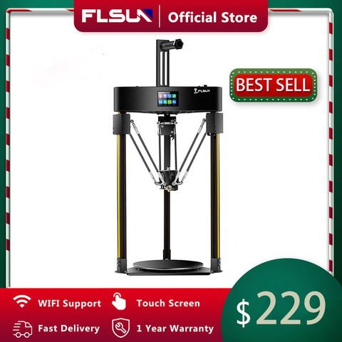Flsun Q5 DELATA TMC 2208 – imprimante 3D, pilote silencieux, nivellement automatique, reprise d'impression, pré-assemblage, écran tactile, carte 32bits, Kossel ► Photo 1/6