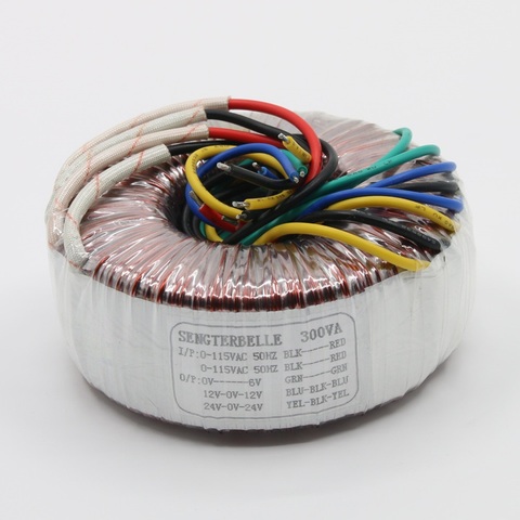 300W HiFi Audio puissance transformateur sortie: 24V * 2 + 12V * 2 + 6V pur cuivre toroïdal transformateur ► Photo 1/4