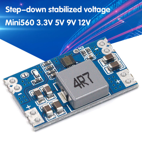 5A DC-DC mini560 module d'alimentation en tension stabilisée abaisseur sortie 3.3 5V 9V 12V ► Photo 1/6