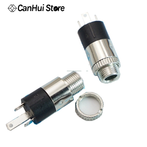 Prise douille cylindrique 3.5 stéréo pour femme, 3.5MM, 10 pièces, PJ392, connecteur de casque Audio PJ-392 avec vis ► Photo 1/2